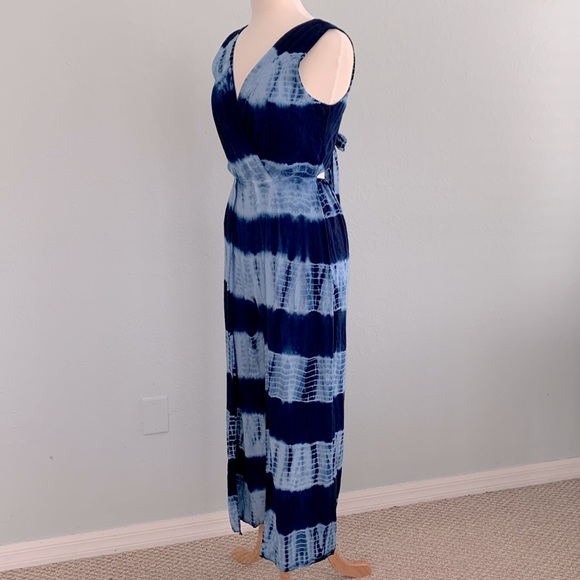 Lulus On the Groove Tie-dye Tie-back Split Leg Jumpsuit - Picture 8 of 16